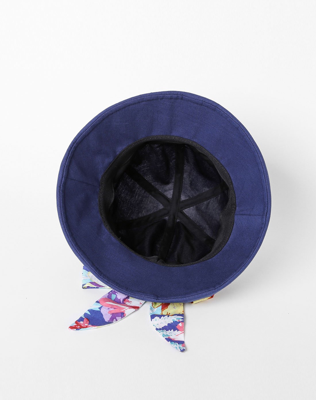 新品小檐帽子女防晒遮阳帽印花飘带布帽