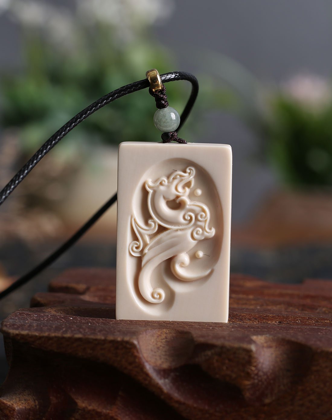 仿古龙牌-原创手作之猛犸象牙挂件