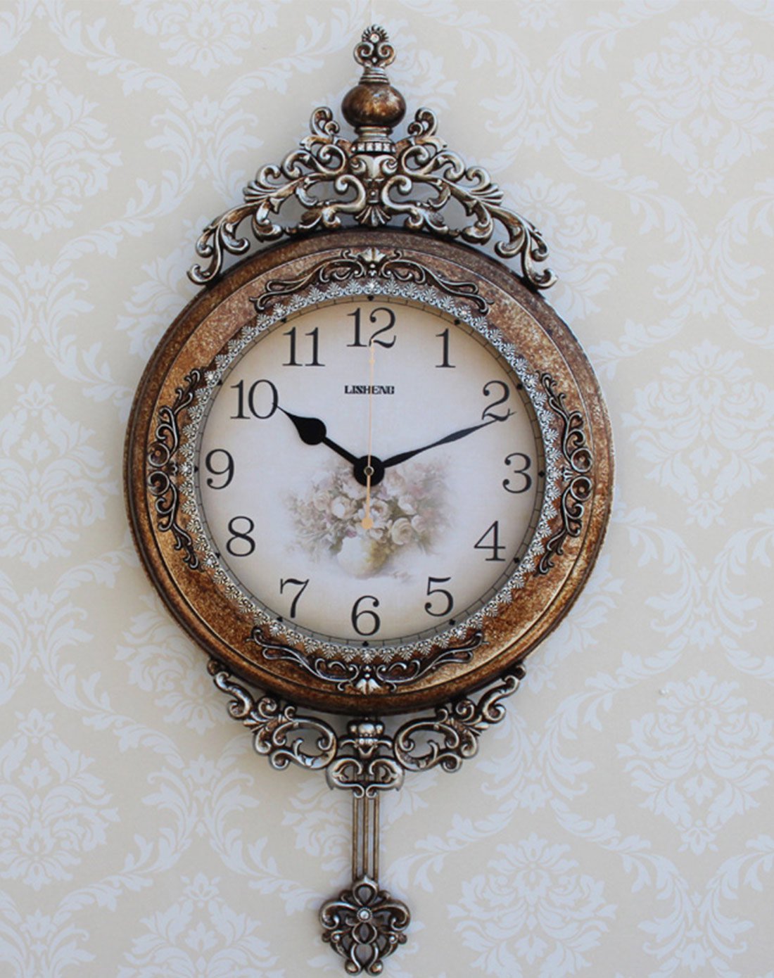 英伦欧堡-皇家风范精美带钟摆挂钟