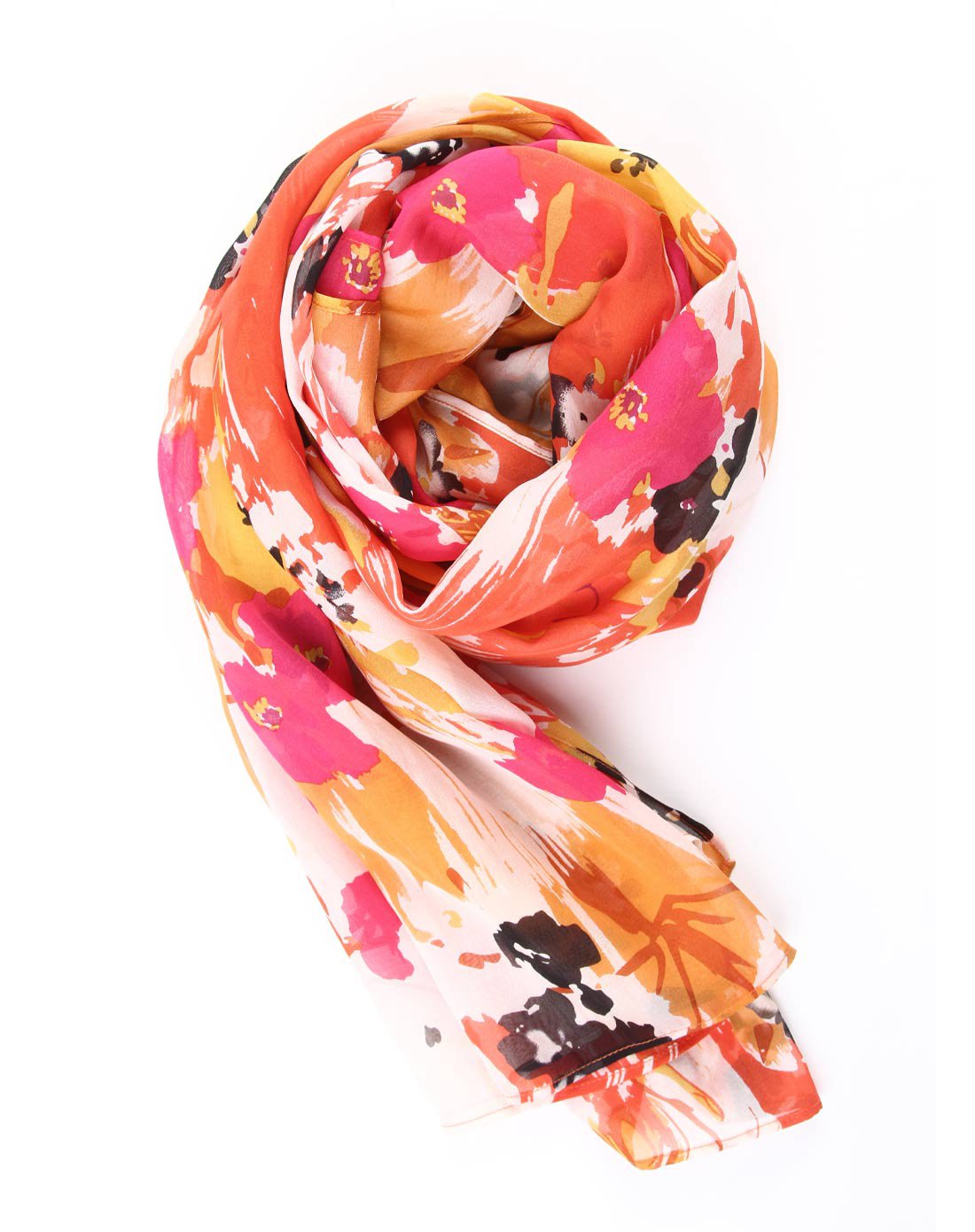 【2017年新品】桑蚕丝时尚花色围巾