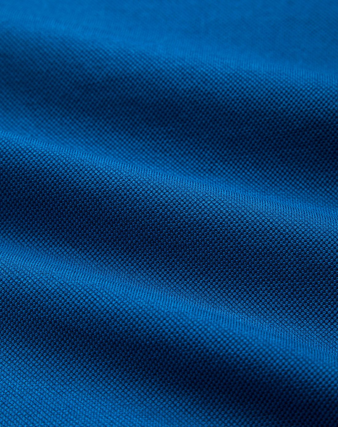 时尚塑型纯棉小立领清爽透气舒适短袖t恤彩蓝