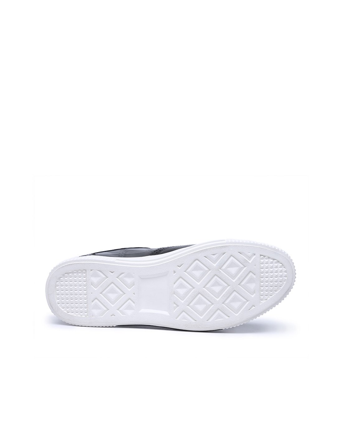 trumppipe2017头层牛皮布洛克压花男士休闲板鞋黑色d307708201_唯品会