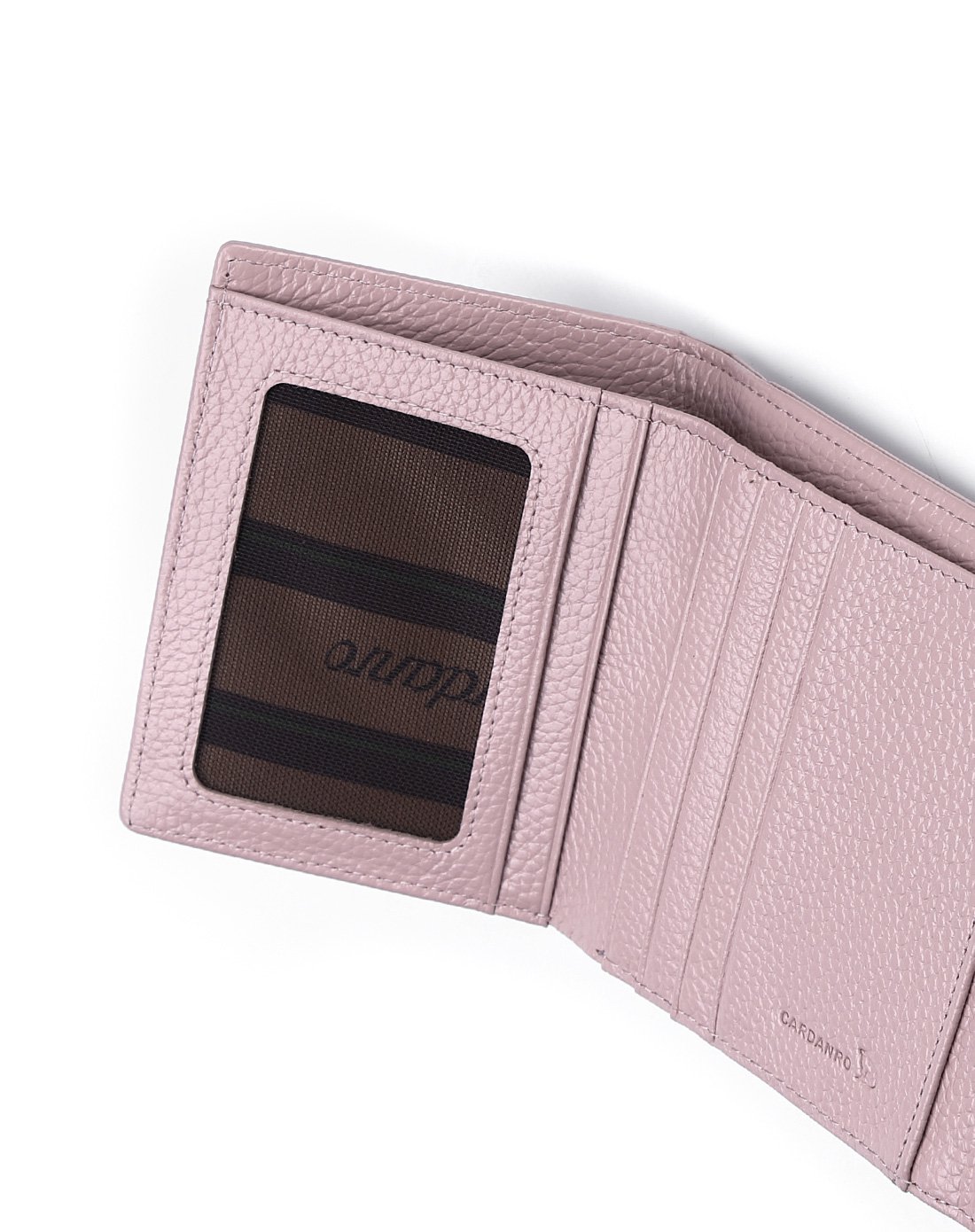 卡丹路(cardanro)新品女款复古风短夹清新锁扣钱包