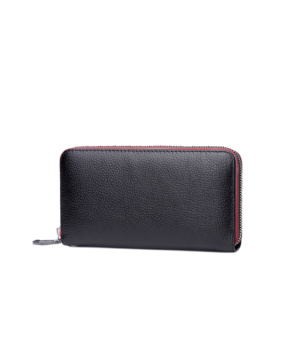 皇家时尚大容量简约纯色牛皮钱包