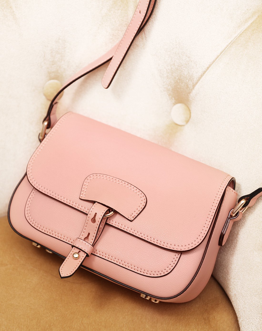 2017小方包新款牛皮斜挎包迷你小包包百搭女包黑色