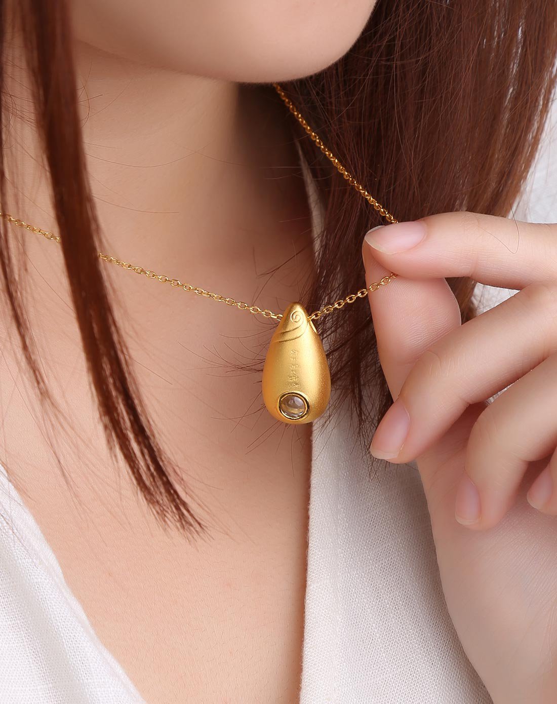 3d硬足金黄金吊坠禅悦系列妙音法螺约2.83克不含链