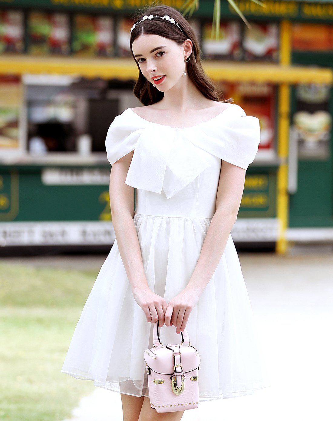 夏凉节-佳人苑jry女装清凉大作战淑女时尚纯色连衣裙白色62945110