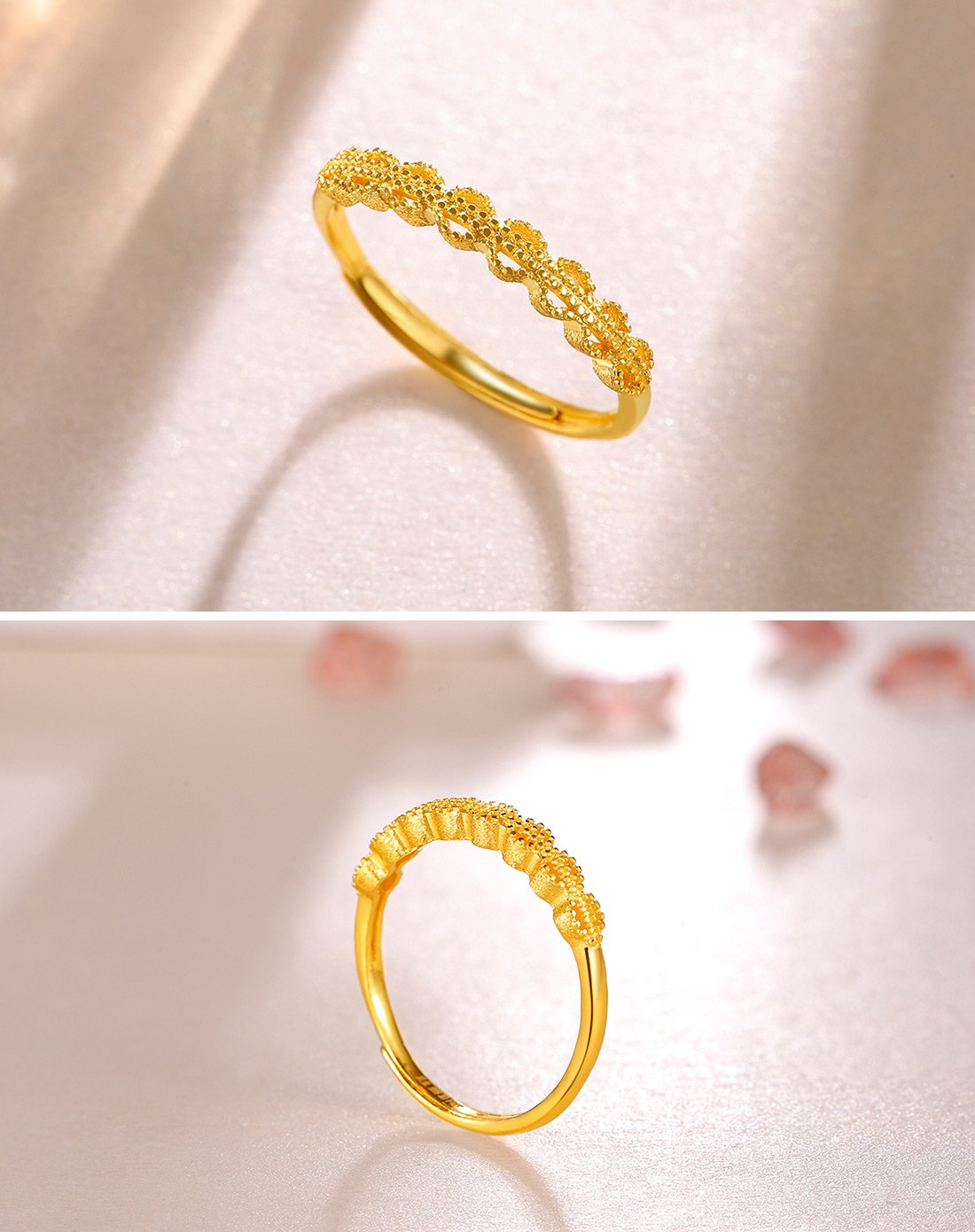 金至尊 足金路路通戒指(计价)