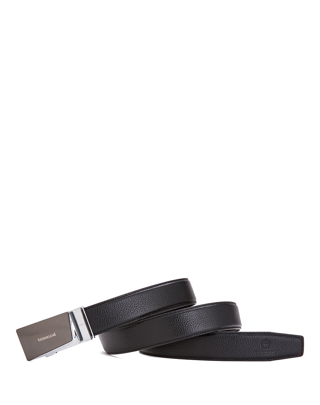 texwood头层牛皮商务时尚自动扣男皮带de7a0071-01_唯品会