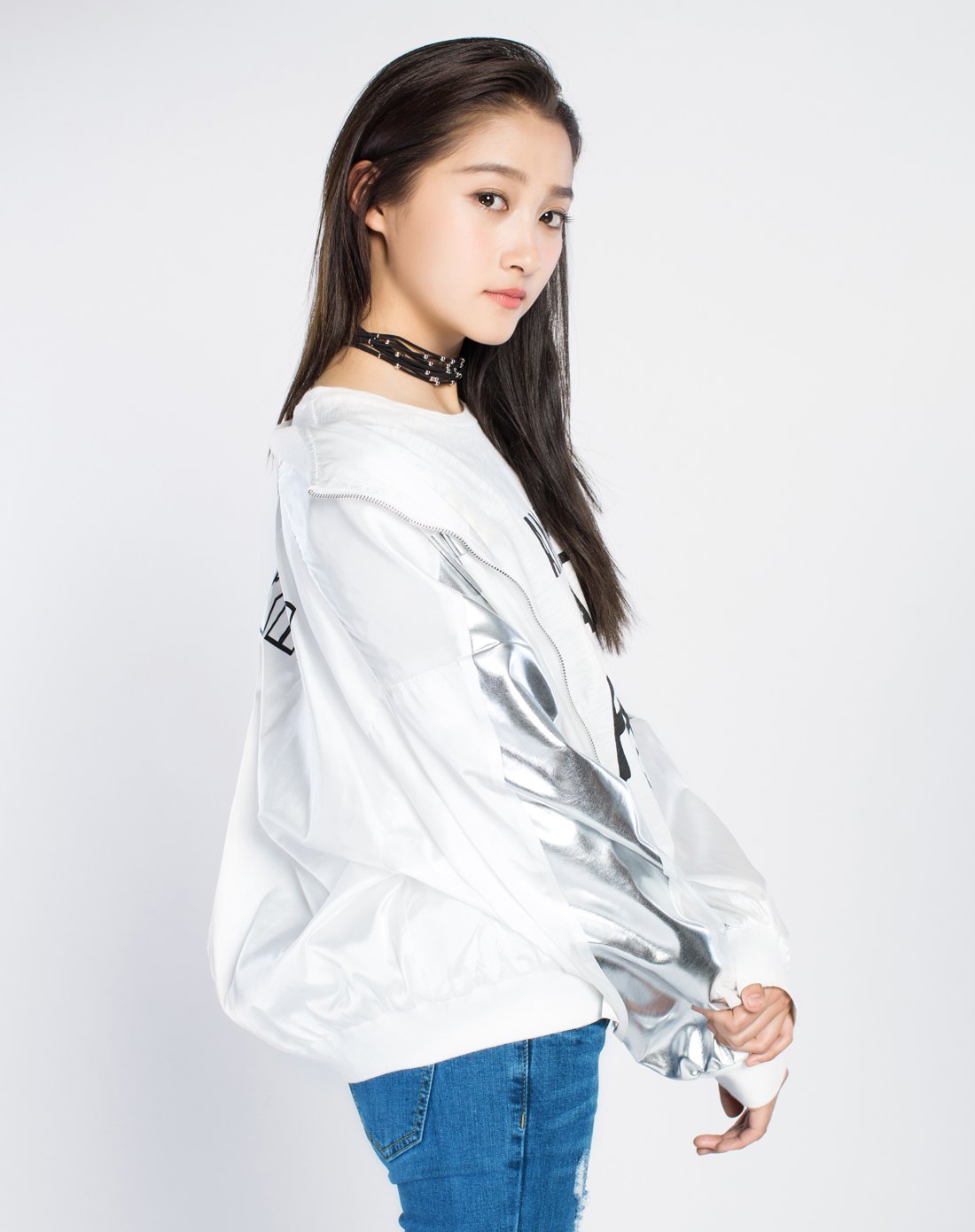 【关晓彤明星同款】棒球服夹克白色