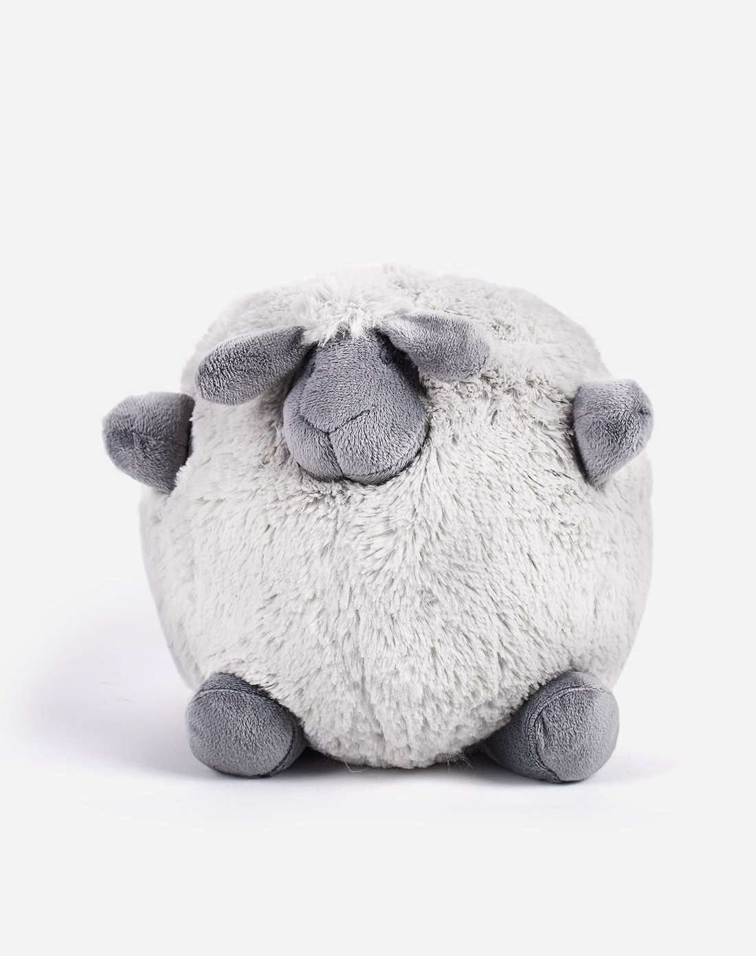 羊毛绒圆球玩具公仔-灰色小羊