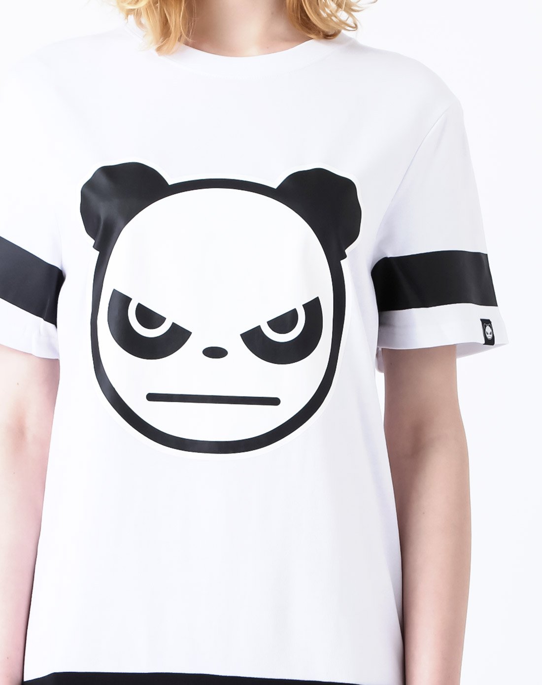 hipanda 你好熊猫 设计潮牌 男款 拼接熊猫t恤