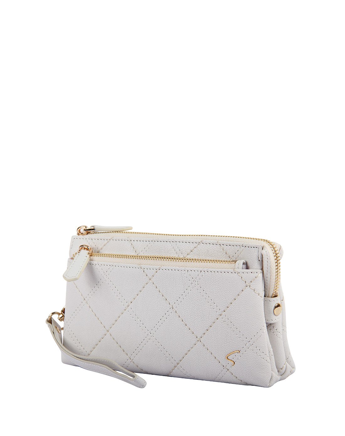 线上专供沙驰女士方便手拿小包灰色