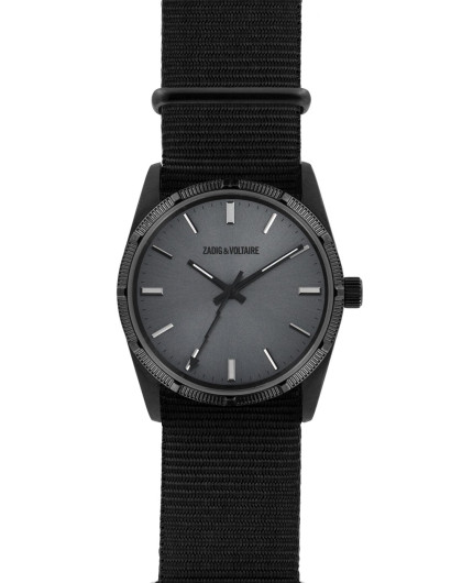 zadig&voltaire法国时尚精选腕表萨迪格&伏尔泰北约尼龙表带石英腕表