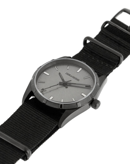 zadig&voltaire法国时尚精选腕表萨迪格&伏尔泰北约尼龙表带石英腕表