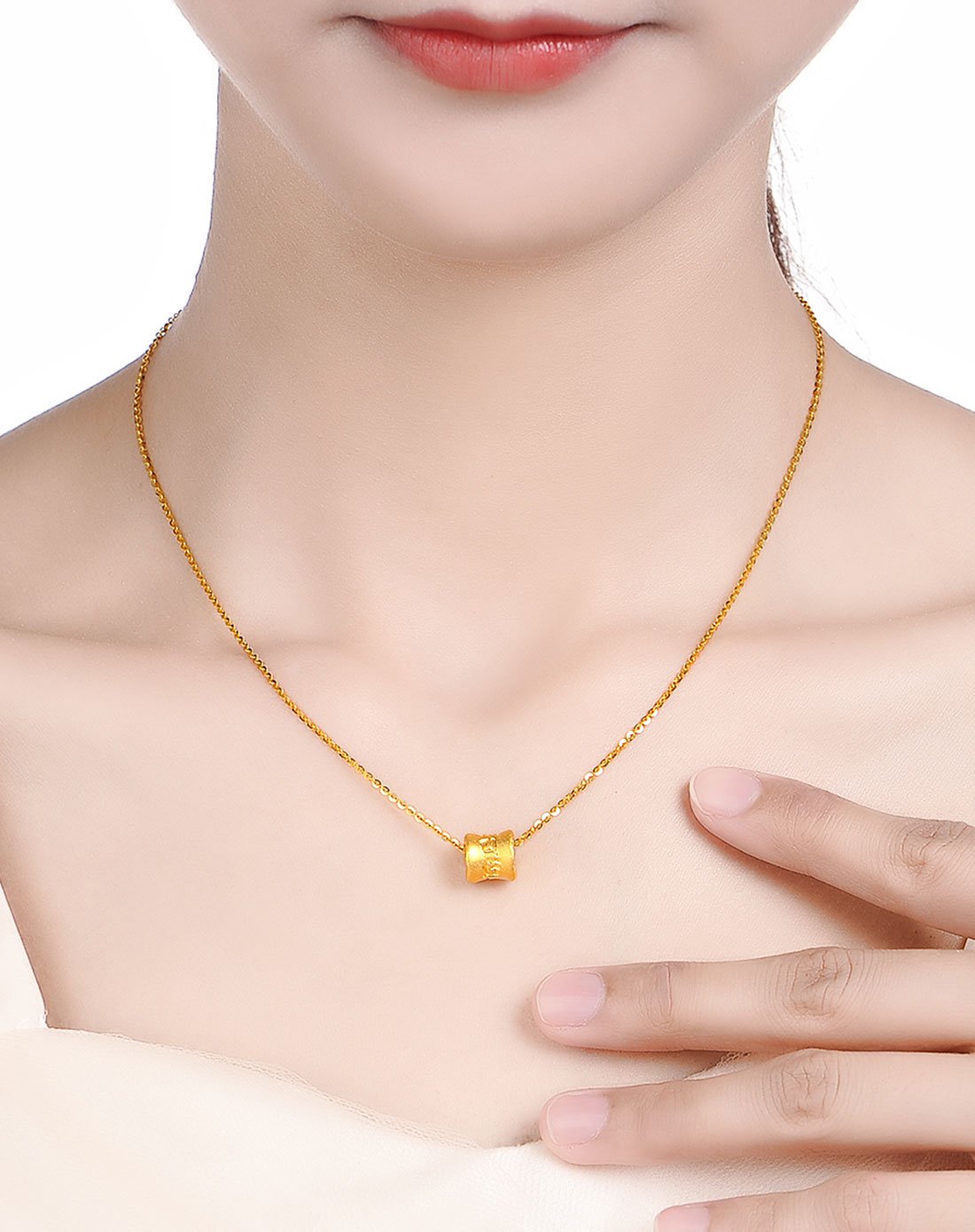 金至尊 足金六字真言转运珠吊坠(定价)