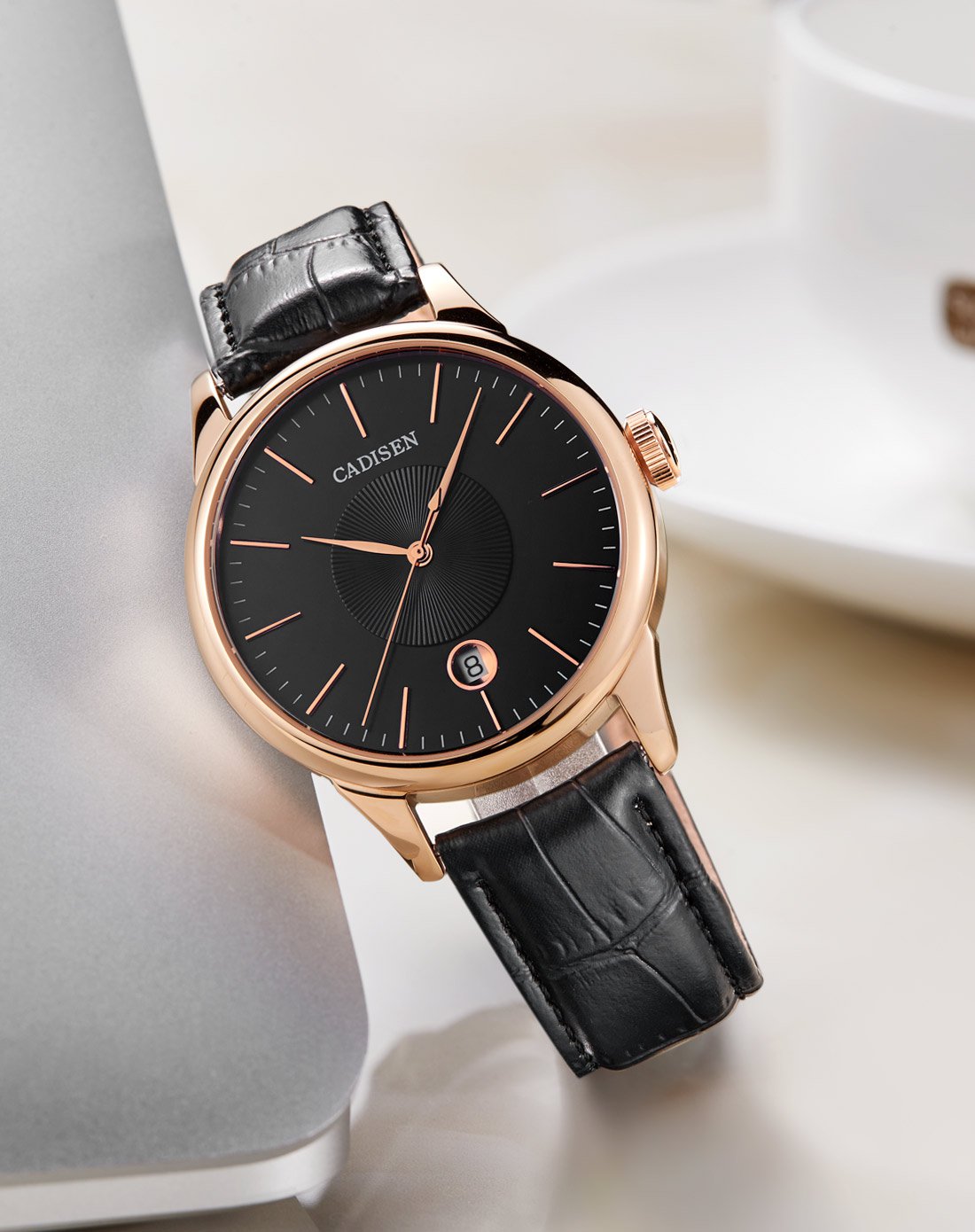 卡迪森cadisen 唯品专供进口机芯时尚商务皮带机械男表