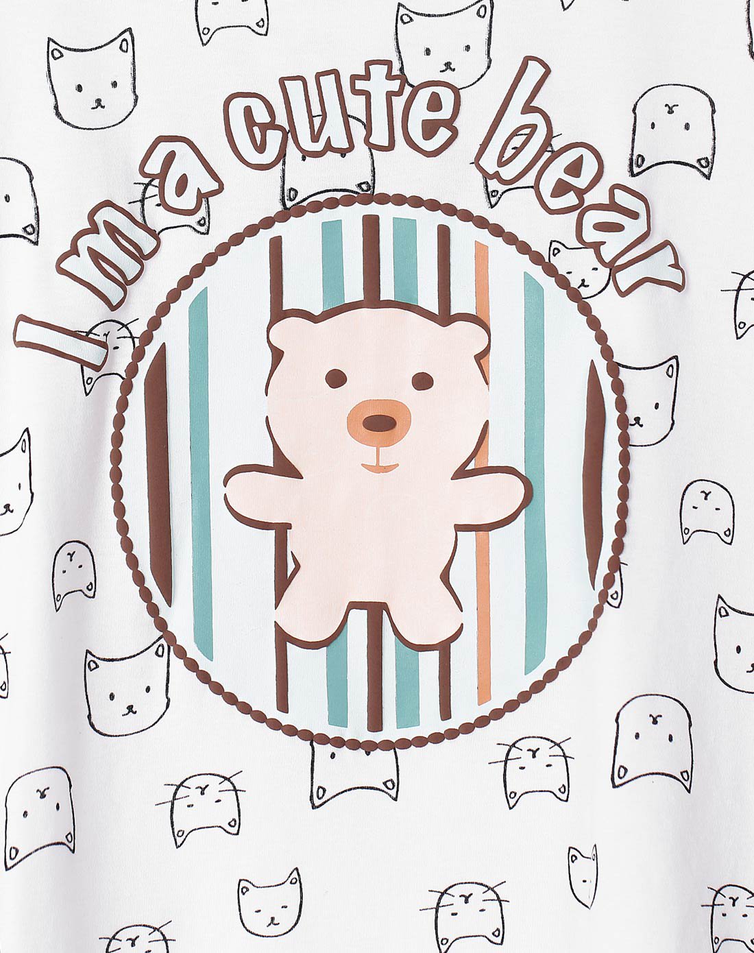 男款可爱小熊印花休闲情侣套装