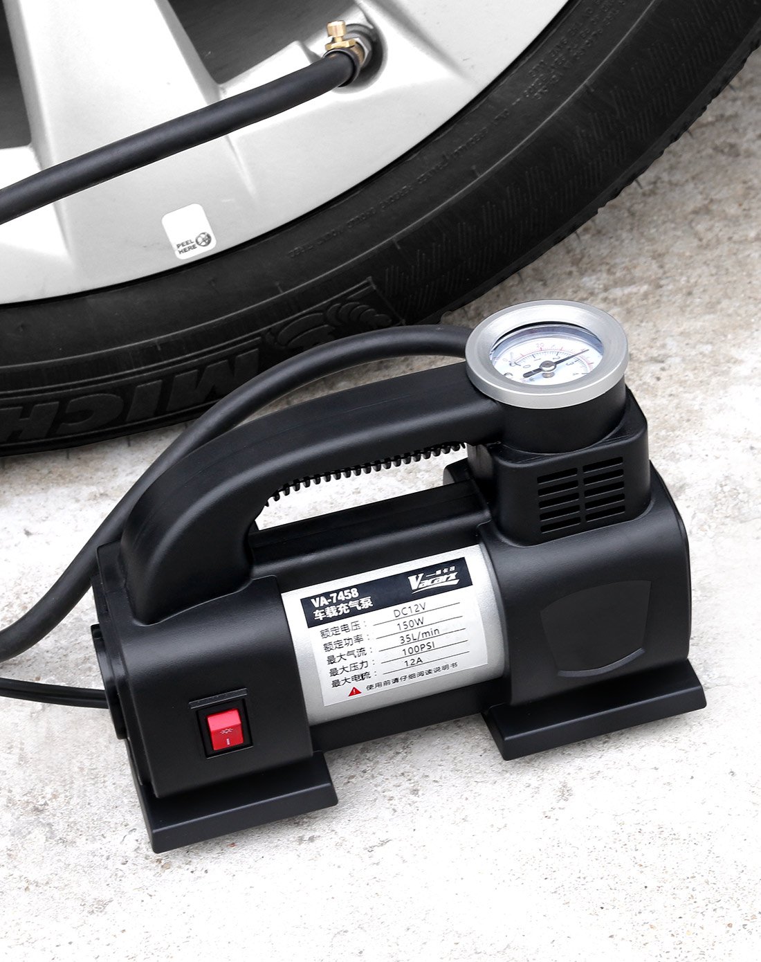 威卡司特卖旗舰店(旧)威卡司 汽车用应急大功率打气泵可放气12v 车载