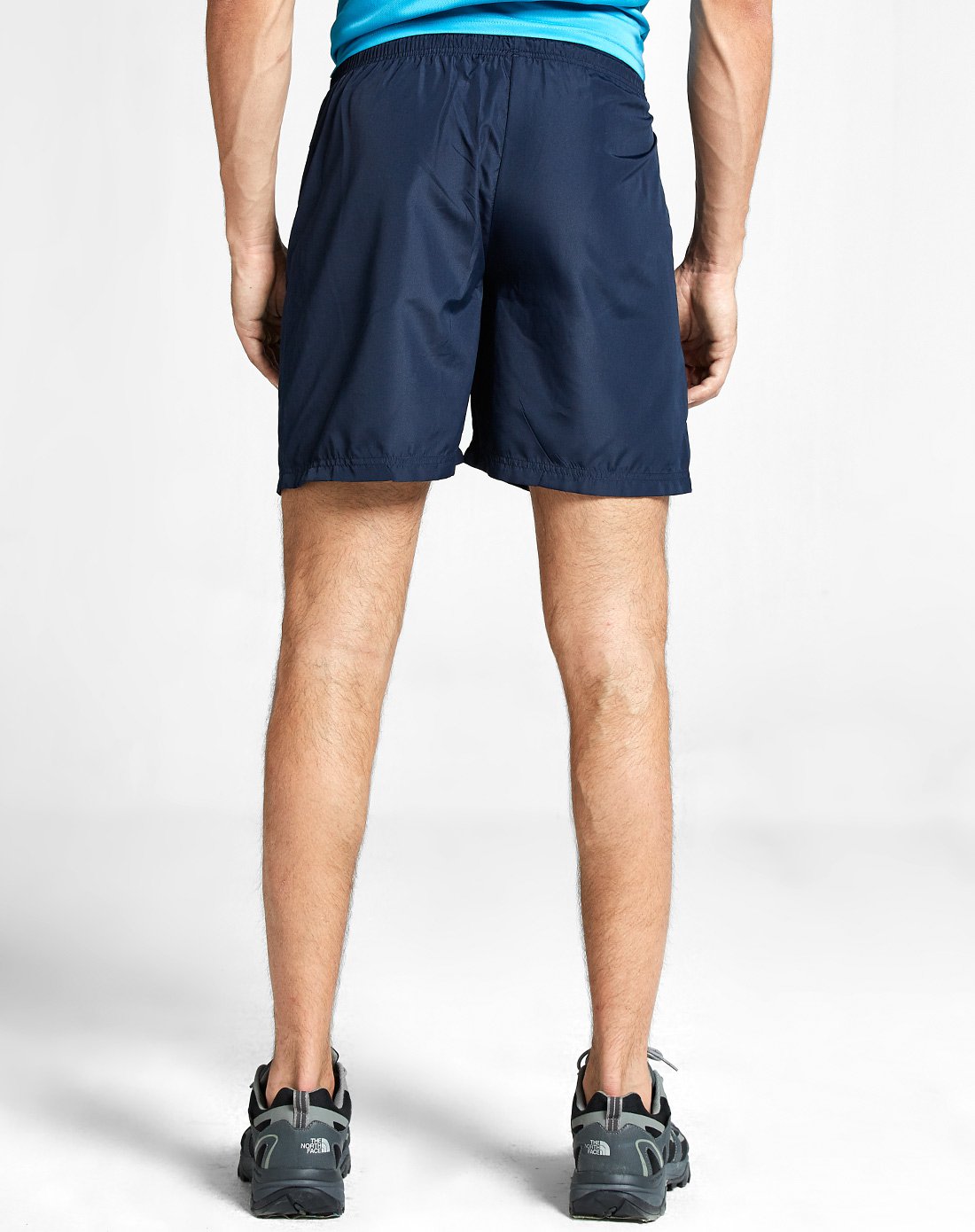 松紧腰时尚休闲登山短裤深兰