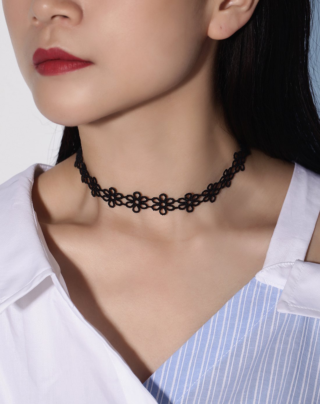 【陈乔恩同款】精美时尚编织蕾丝颈链