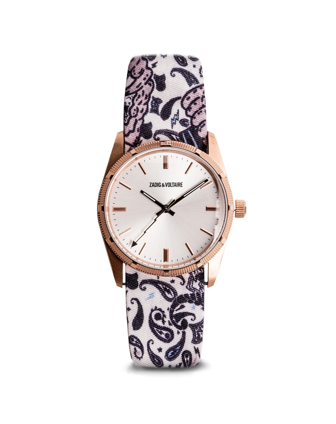 zadig&voltaire腕表 品味无限金边织布表带石英腕表-梦旅人zvf201