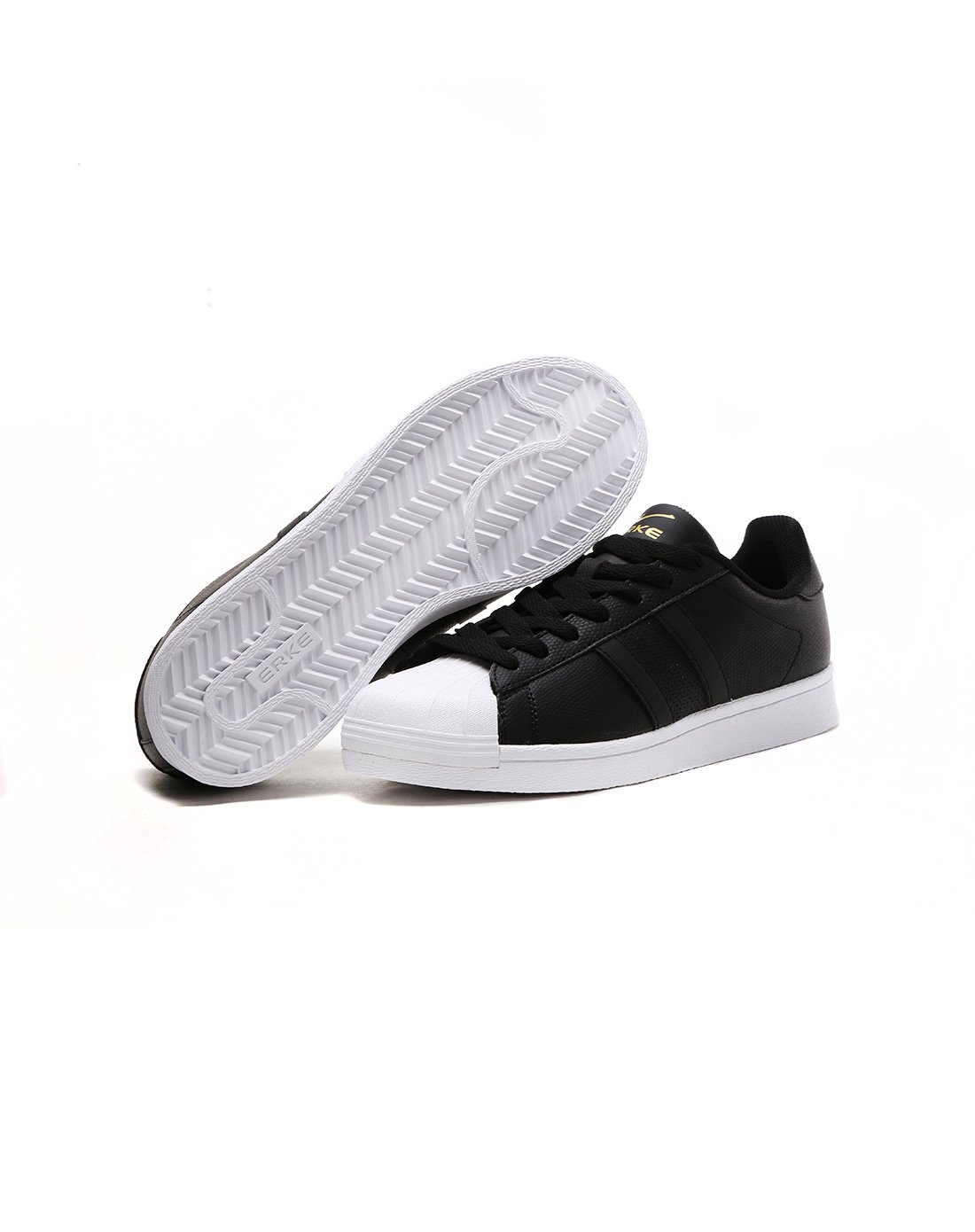 鸿星尔克erke男鞋新款休闲贝壳头小白鞋男子耐磨百搭防滑板鞋