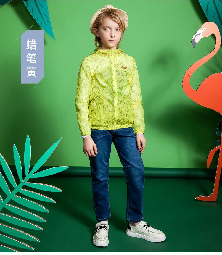 水孩儿童装男大童风衣超薄超轻外套