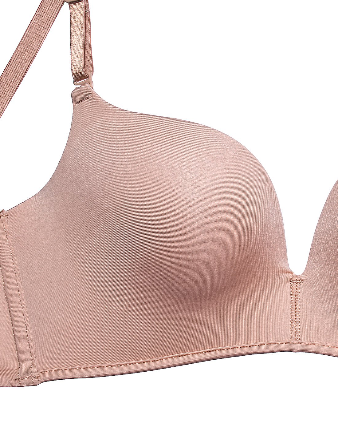 无钢圈光面蝴蝶美背聚拢文胸肤色