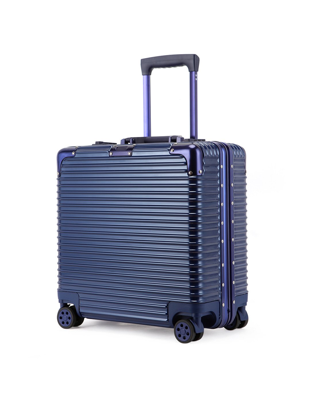 方形直角铝框拉杆箱万向轮拉杆箱密码行李箱17寸