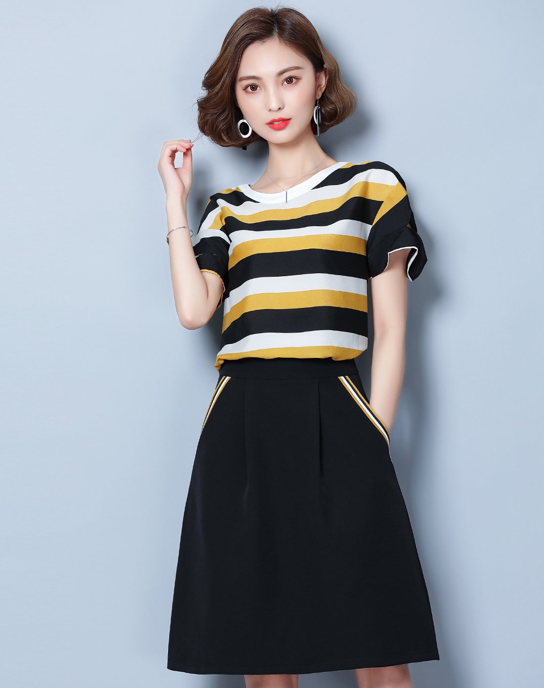 Tiny Skirt 純色半截裙 -Cream 杏色 (CB700) main image 0