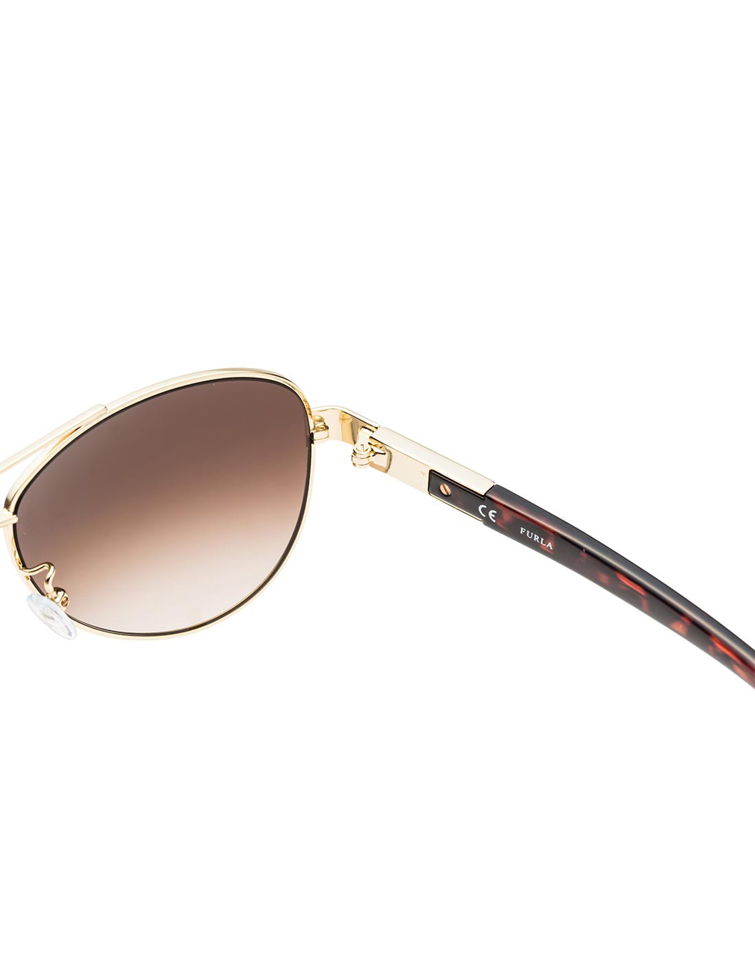 furla眼镜 时髦小姐之选furla淑女系列女款精致彩膜金属框太阳镜su