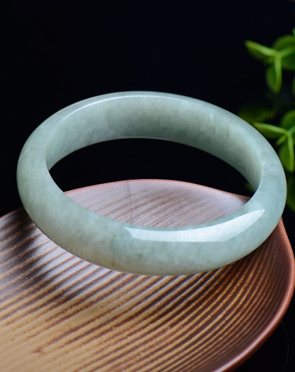 冰糯种水润正圈翡翠手镯a货附证书