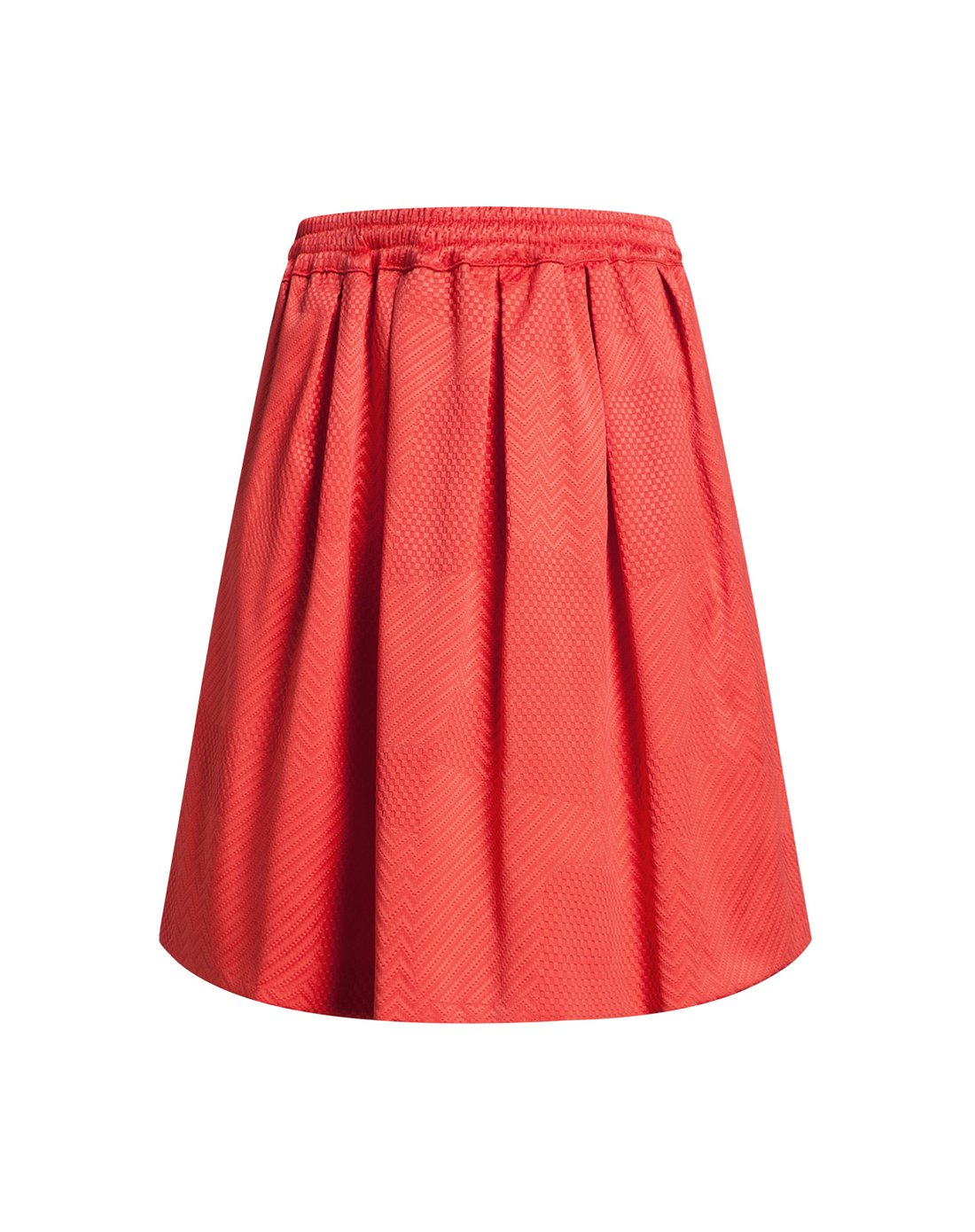 armani jeans褶裥半身裙白色