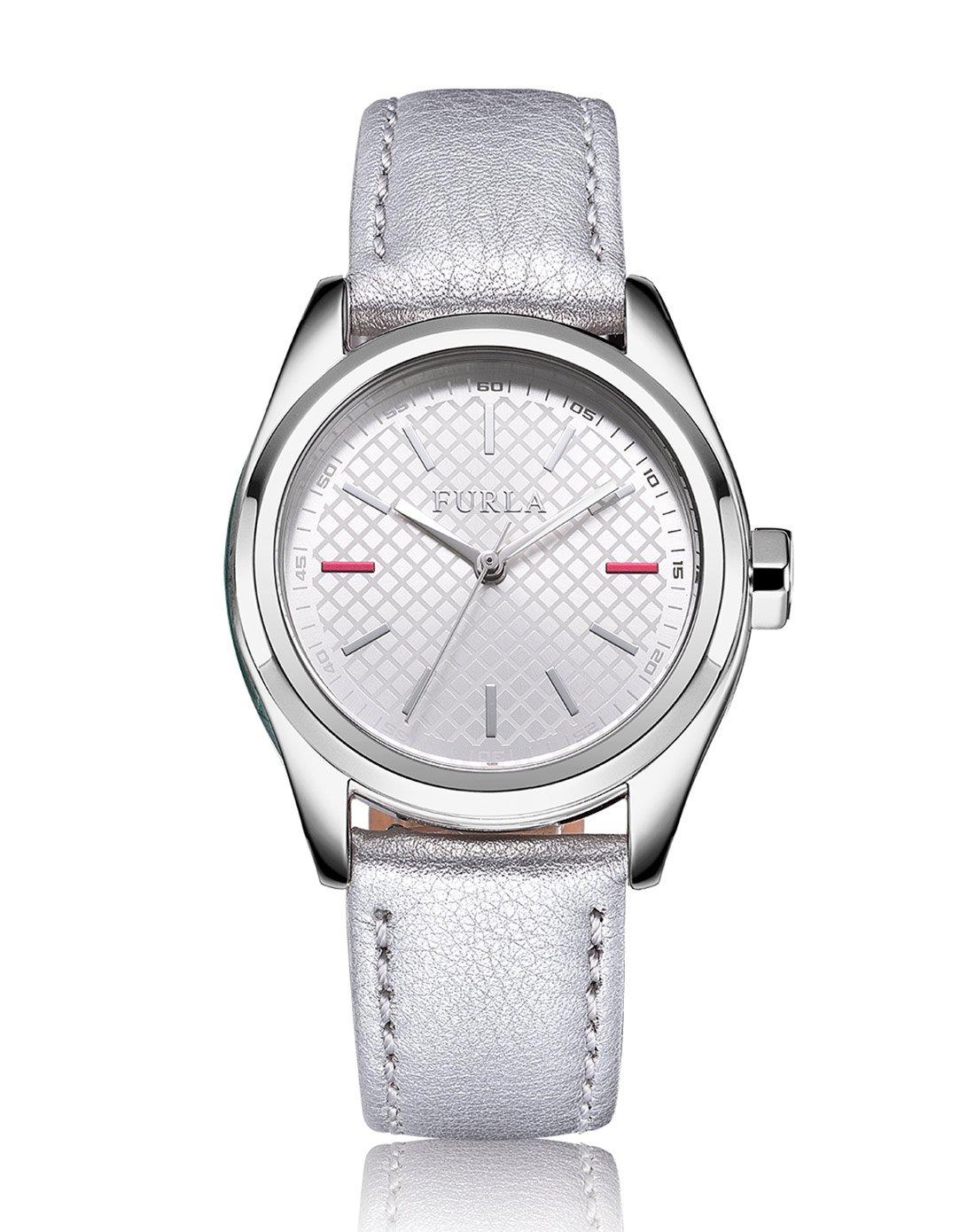 furla eva系列简约时尚手表牛皮表带石英女表