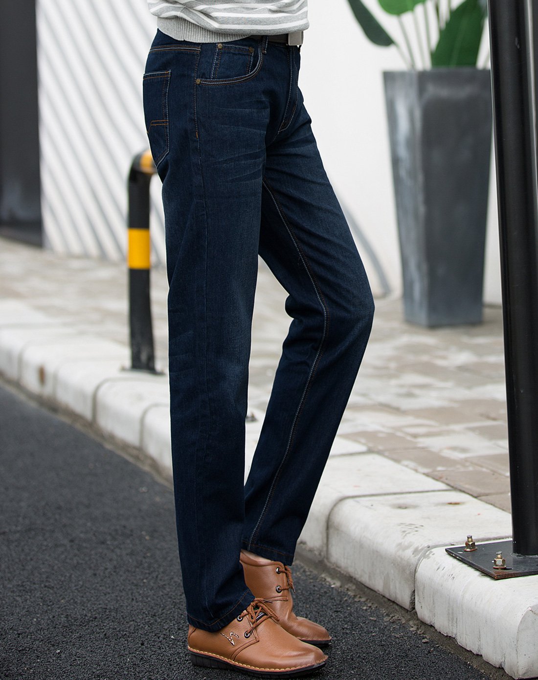 百圆裤业男款舒适休闲牛仔裤