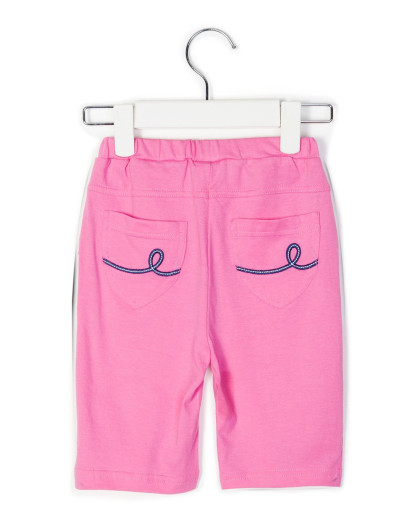 女小童针织五分裤