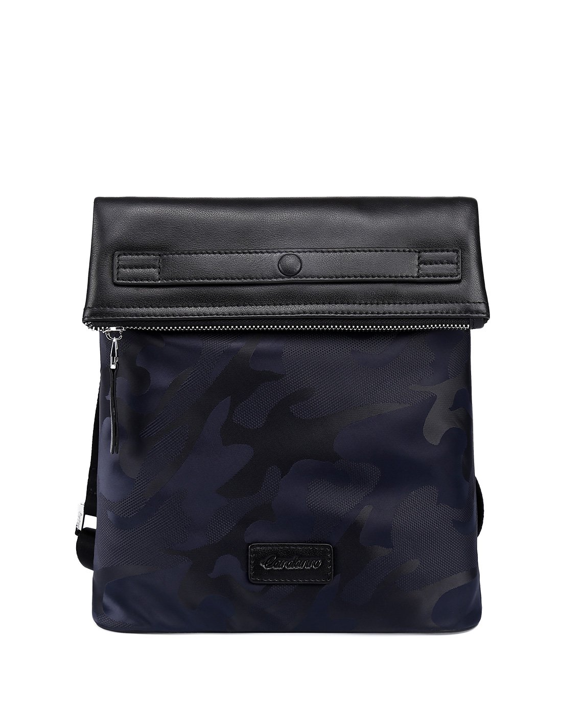 卡丹路(cardanro)新款防水布休闲拼接百搭单肩包男包