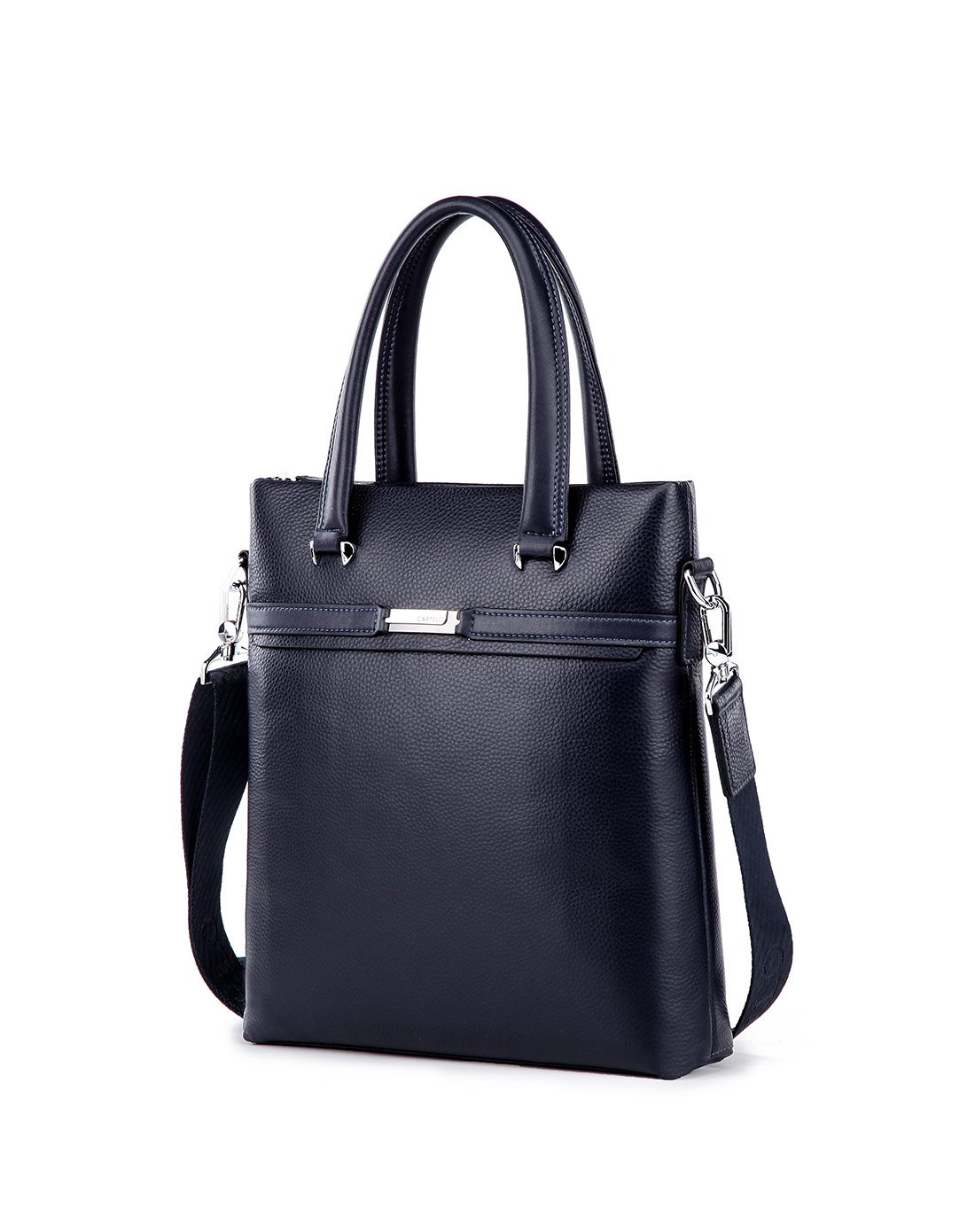 卡帝乐鳄鱼男款简约 大气 竖款 手提包