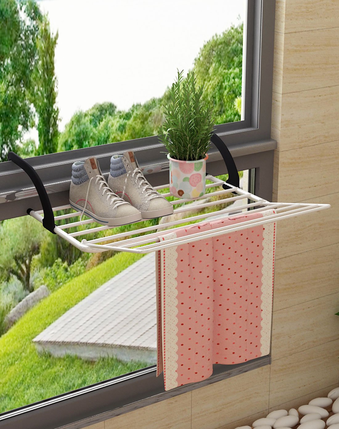 家世比收纳用品专场简易阳台晾晒架vsjy02856w6985_唯品会