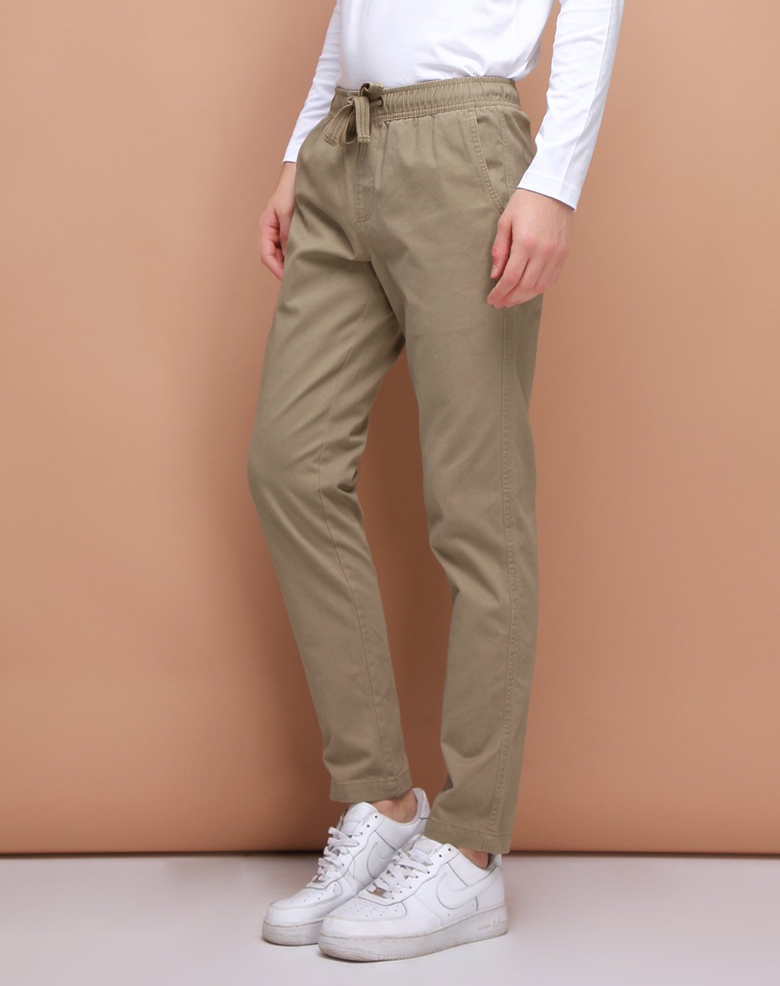 男装潮流青年纯棉直筒休闲裤