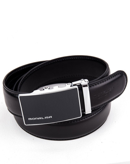 蒙娜丽莎monalisa集团时尚正品真皮自动扣青年潮流百搭商务裤腰带d9wp