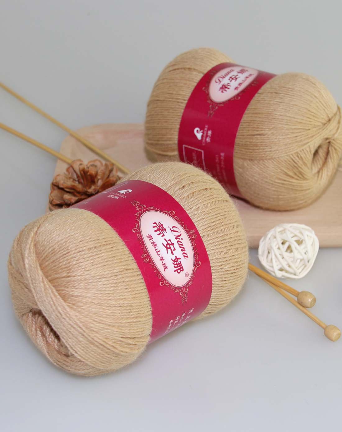 贵族手编山羊绒线盒装毛线300g(6两)