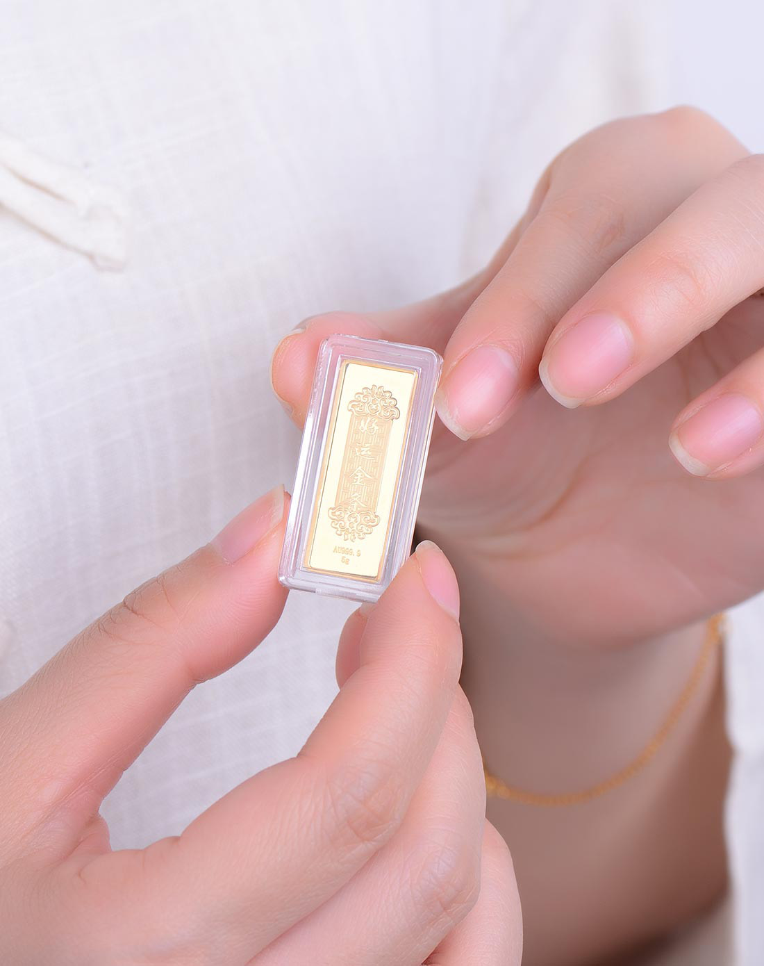 老庙黄金au999.9足金投资金条好运金条5克