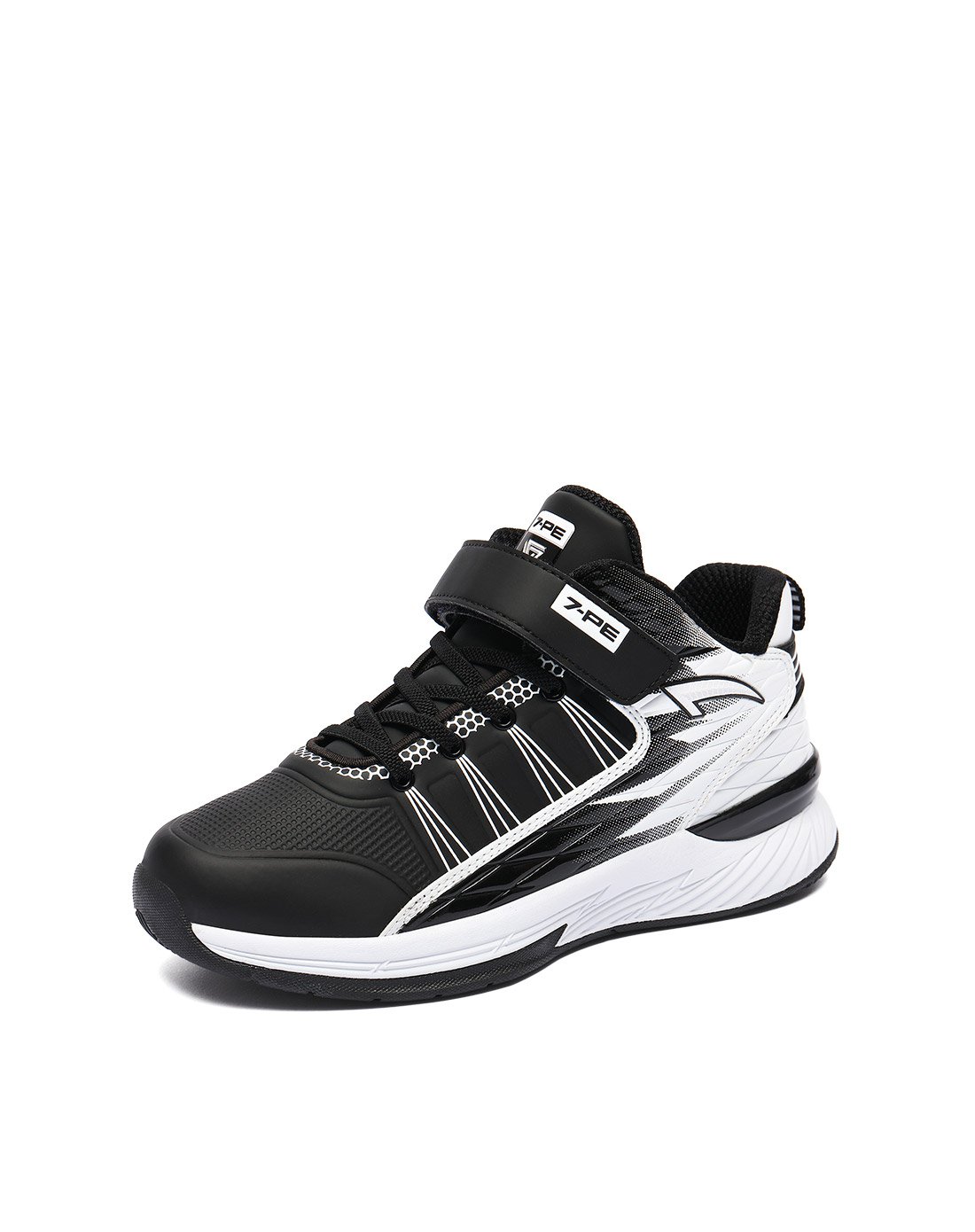 七波辉童鞋 儿童时尚皮面休闲运动鞋