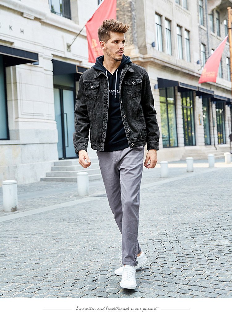 简约帅气牛仔男士夹克外套