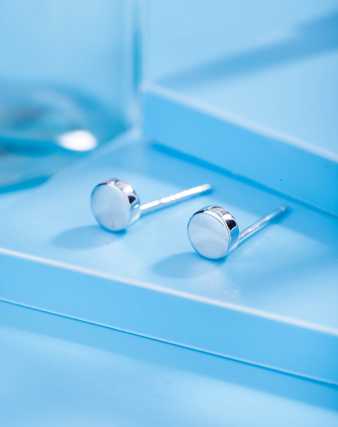 千寻海风(findwind)s925银银色圆形耳钉