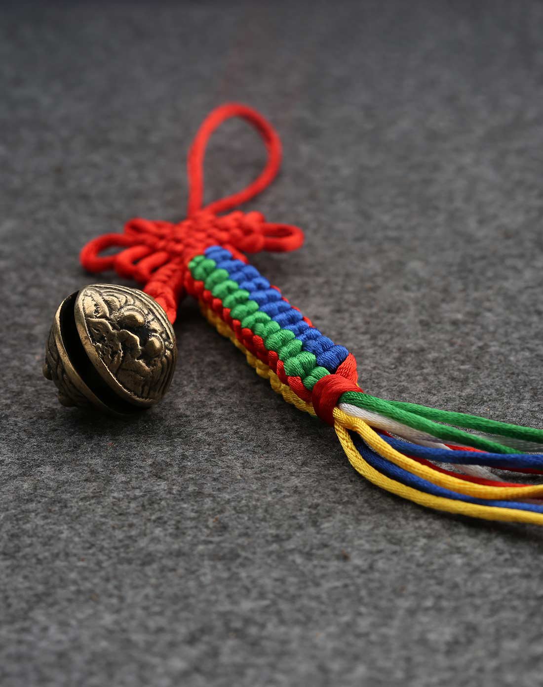 藏饰瑞兽铜铃九层金刚结车挂吊坠挂饰 驱魔辟邪