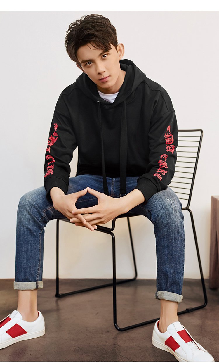 【吴磊明星同款】春季新款潮流百搭男士卫衣