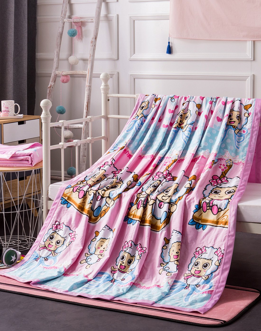 专供 喜羊羊与灰太狼四季双面毯 多用毛毯